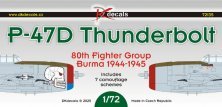 1/72 P-47D Thunderbolt 80th FG Burma 1944-1945