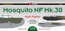 DK Decals De Havilland Mosquito NF.30 Decals 1/72
