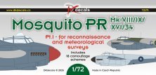 DK Decals 1/72 Mosquito PR Mk.VIII/IX/XVI/34 18 camouflages