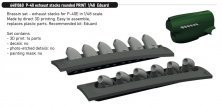 Brassin 1/48 P-40 exhaust stacks rounded for Eduard
