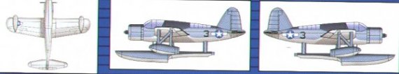 Trumpeter Vought OS2U U.S. Navy 1/350 (6 sets)