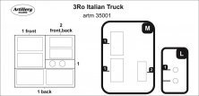 1/35 Mask for 3Ro Italian Truck