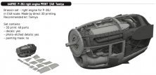 Brassin 1/48 P-38J right engine for Tamiya