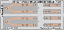 1/32 Tempest Mk.VI seatbelts STEEL