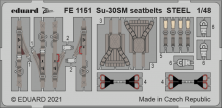 Sukhoi Su-30SM seatbelts Steel 1/48