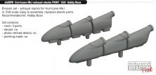 Brassin 1/48 Hurricane Mk.I exhaust stacks