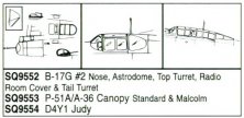 1/48 P-51A/A-36 Vacuform Canopy. Standard & Malcolm. For Accurat