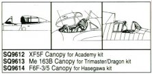 1/48 F6F-3/5 Vacuform Canopy. For Hasegawa kits