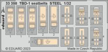 1/32 TBD-1 seatbelts STEEL for Trumpeter