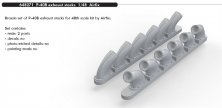 1/48 Curtiss P-40B Tomahawk exhaust stacks