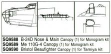 Squadron Canopies 1/48 Bristol Beaufighter Canopy Squadron Canopies 1/48 Bristol Beaufighter Canopy