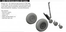 Brassin 1/48 TBF/TBM wheels with pattern for Academy