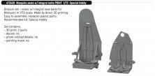 Brassin 1/72 Mosquito seats with integral belts