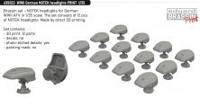 Brassin 1/35 WWII German NOTEK headlights PRINT
