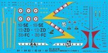 1/48 Dassault_Mirage F.1C Part 3 10-SE, 12-ZD, 30-FC