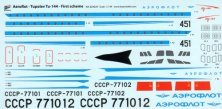 Bra.Z Models 1/144 Set Am�lioration Tu-144 Aeroflot