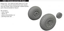Brassin 1/72 P-51D wheels oval tread for Eduard