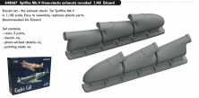 Brassin 1/48 Spitfire Mk.V 3-stacks exhaust rounded