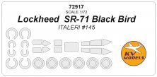 1/72 Lockheed SR-71 Black Bird + wheels masks