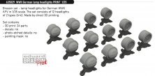 Brassin 1/35 WWII German lamp headlights PRINT