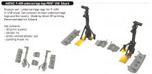 Brassin 1/48 P-40N undercarriage legs for Eduard