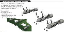 Brassin 1/48 P-40 250lb MC British bombs for Eduard