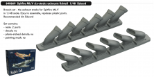 Brassin 1/48 Spitfire Mk.V six-stacks exhaust fishtail