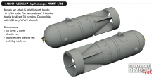 Brassin 1/48 US Mk.17 depth charges