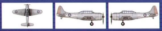 Trumpeter Douglas SBD-3 Dauntless Kit 1/700 (x6)