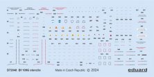 1/72 Decal Bf 109G stencils for Eduard