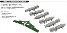 Brassin 1/48 P-40 30lb frag bombs for Eduard