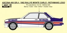 1/24 Ascona 400 Gr.B M.Carlo 1982 Rothmans logo decal