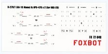 1/72 Stencils for Missile R-27R/T AA-10 Alamo & APU-470 MiG-29