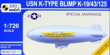 1/720 USN K-Type Blimp K-19/43/125 Spec.Markings