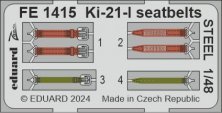 1/48 Ki-21-I seatbelts STEEL for ICM