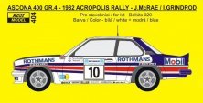 1/24 Transkit Ascona 400 Gr.4 Rally Acropolis 1982 decal
