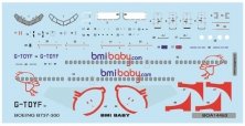 1/144 Decals Boeing 737-300 BMI baby (MINICRAFT)