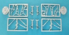 1/48 Fouga CM.170 Magister landing gear (for Kinetic / Wingman)