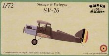 Omega Models Decals 1/72 Stampe Vertongen SV-26 Belgique