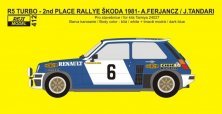 1/24 R5 Turbo Rallye ?koda 1981/1982 A.Ferjncz decal