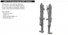 Brassin 1/48 P-47D undercarriage legs for Miniart