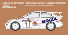 1/43 Ford Escort RS Cosworth Rallye ?umava 2000 decal