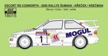 1/18 Ford Escort RS Cosworth Rallye ?umava 2000 decal