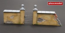 PLUSMODEL 1/35 Set Diorama Mur de Jardin