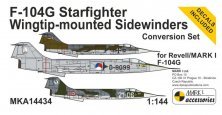 Maquette F-104C Starfighter 1/144 Sidewinders en bout d'aile Maquette F-104C Starfighter 1/144 Sidewinders en bout d'aile