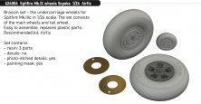 Brassin 1/24 Spitfire Mk.IX wheels 5spoke