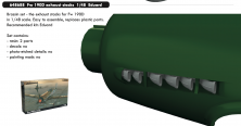Brassin 1/48 Fw 190D exhaust stacks