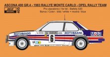 1/24 Opel Ascona 400 Gr.B Rallye Monte Carlo 1983 decal