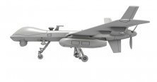 1/144 MQ-9 NASA, bagged plastic kit with 3D printed resin POD