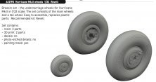 Brassin 1/32 Hurricane Mk.II wheels